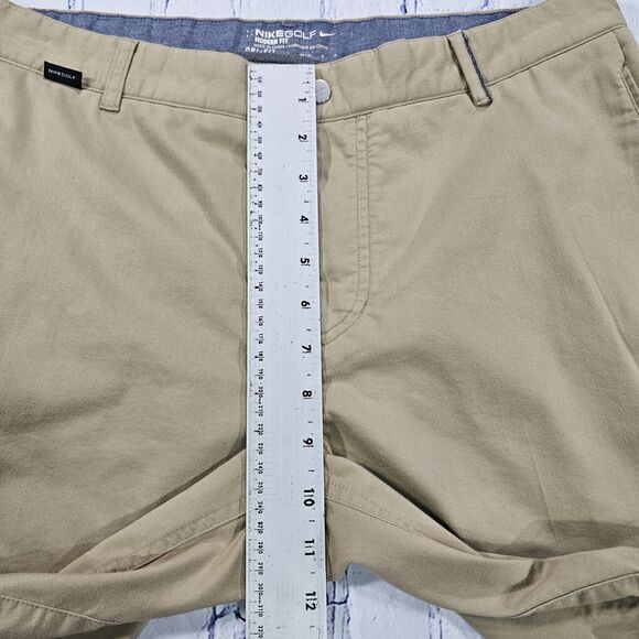 Nike MENS SIZE 34X30 Modern Fit Golf Dri-Fit Pants Brown Khaki - Picture 3 of 11